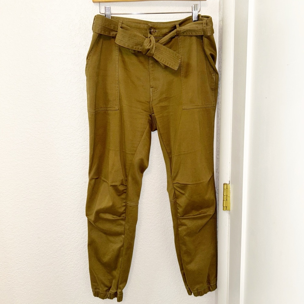 NWoT FAHERTY The Orion Utility Pant Belted Jogger Style Khaki in Aloe SZ: 30